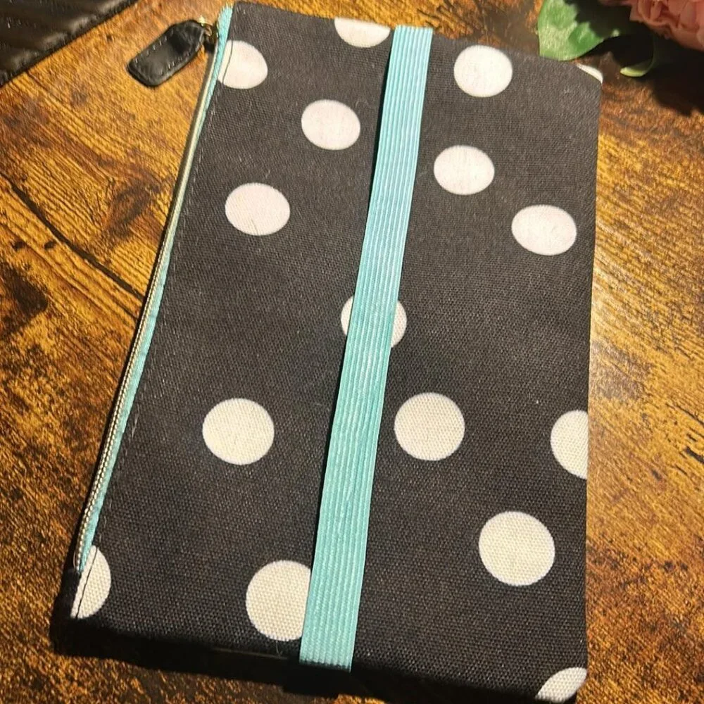 Happy Planner Pen Pouch - Black w/White Dots - New W/O Tag - See pics